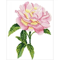 Diamond Dotz® Intermediate Pink Rose with Frame Diamond Painting Kit