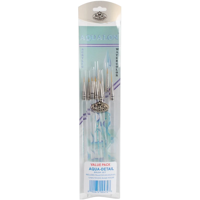 Royal Langnickel Aqualon Detail Brush Set, 10ct.