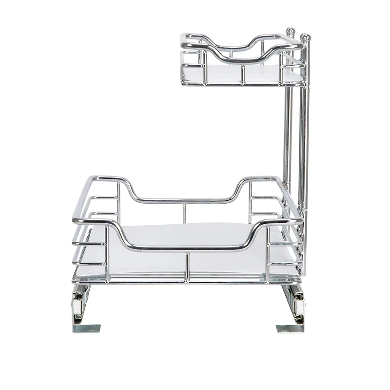 Household Essentials Glidez Lined 2-Tier Cabinet Organizer