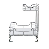 Household Essentials Glidez Lined 2-Tier Cabinet Organizer