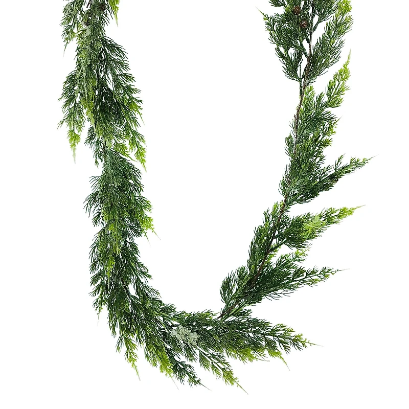 6ft. Green & Brown Shimmery Juniper Garland by Ashland®