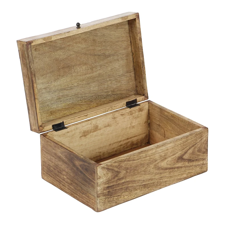 Brown Mango Wood Rustic Box Set