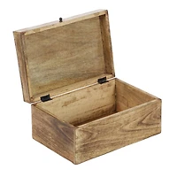 Brown Mango Wood Rustic Box Set