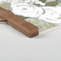 Good Things Come With Gratitude 16" x 20" Teak Hanging Canvas