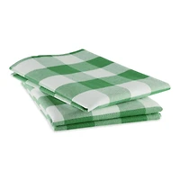DII® Shamrock Green Buffalo Check Dishtowels, 3ct.