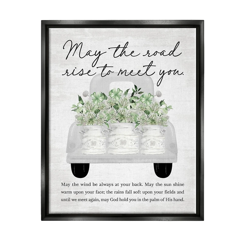 Stupell Industries Country Irish Proverb Floater Framed Art
