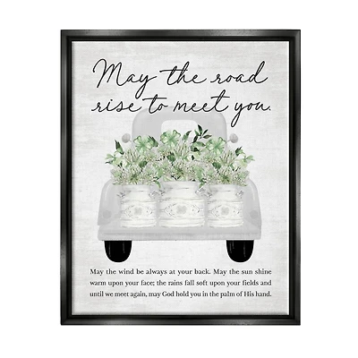 Stupell Industries Country Irish Proverb Floater Framed Art