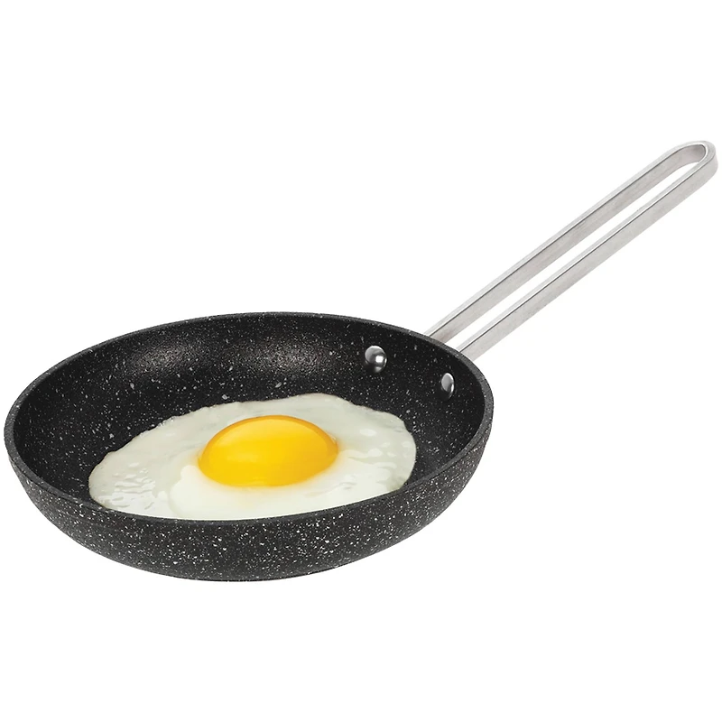 The Rock® by Starfrit® 6.5" Fry Pan with Stainless Steel Wire Handle