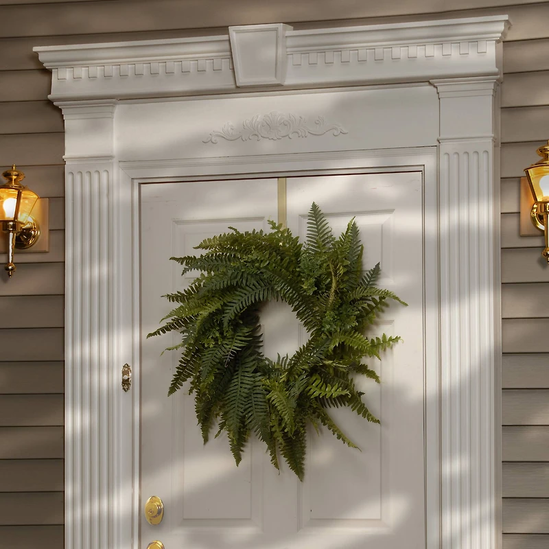 35" Green Fern Wreath