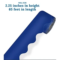 Carson Dellosa® Navy Rolled Scalloped Border, 195ft.