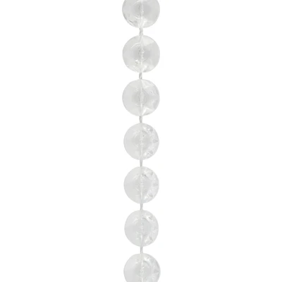 10mm Clear Faceted Disc Plastic Bead Garland, 50ft. by Bead Landing™