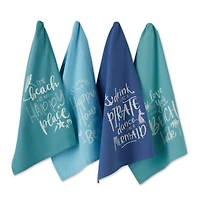 DII® Beach Happy Place Printed Dishtowel Set