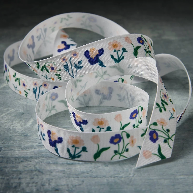 5/8" x 7yd. Floral Ribbon by Celebrate It™ Classic