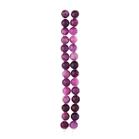 12 Pack:  Purple Dyed Quartzite Round Beads, 8mm by Bead Landing™