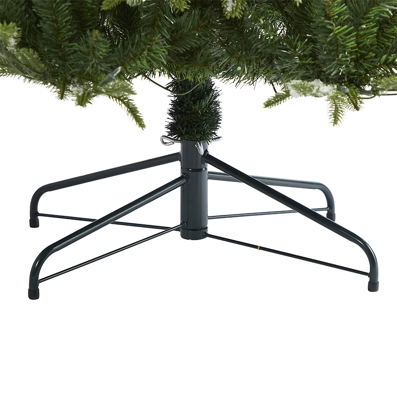 7ft. Pre-Lit Snowed Grand Teton Artificial Christmas Tree with Clear LED Lights