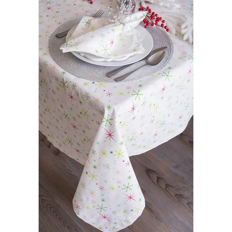 DII® 52" Christmas Star Print Tablecloth
