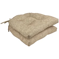 Brown Tufted Outdoor Patio Cushions