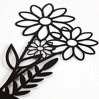 Habitat Decor 28" Wazon Black Botanical Vases Metal Wall Art Set