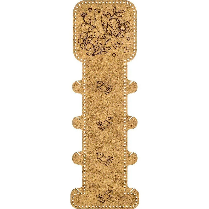 Wonderland Crafts Bird Embroidery Blank Wood Organizer