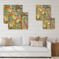 Designart - Blooming White and Orange Tulips III