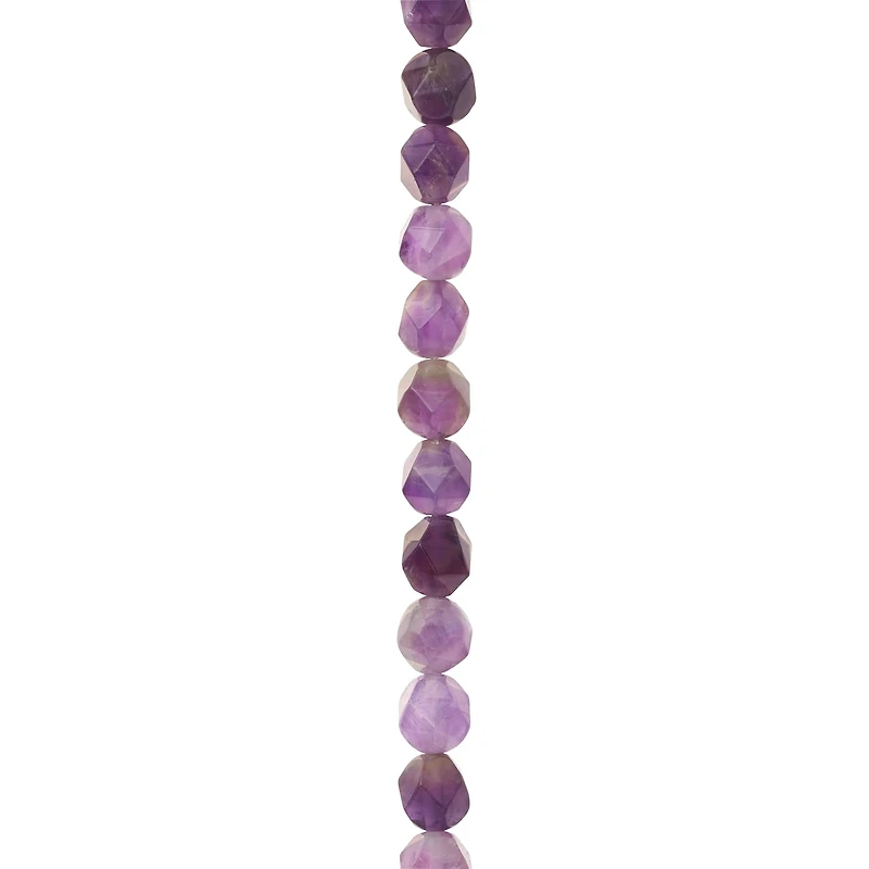 12 Pack: Purple Amethyst Faceted Beads by Bead Landing™, 8mm