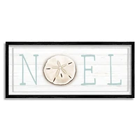 Stupell Industries Noel Holiday Sand Dollar Sign Framed Giclee Art