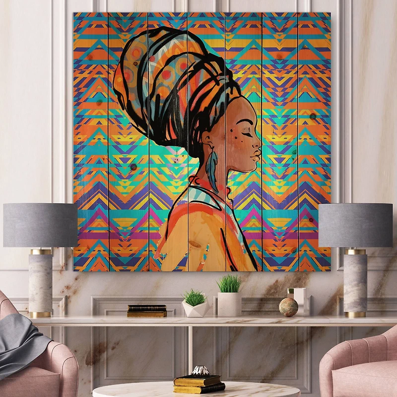 Designart - African American Woman with Turban IV
