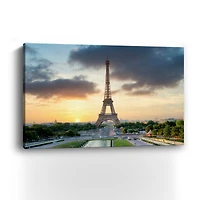 Lumaprints Eiffel Tower Sunset Canvas Giclée