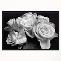 Designart - Bunch of Roses Black and White