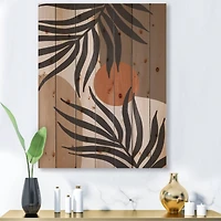 Designart - Moon & Sun Shapes In Retro Terracotta Tones III