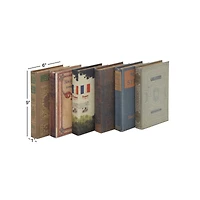 Multicolored Wooden Traditional Book Box Set