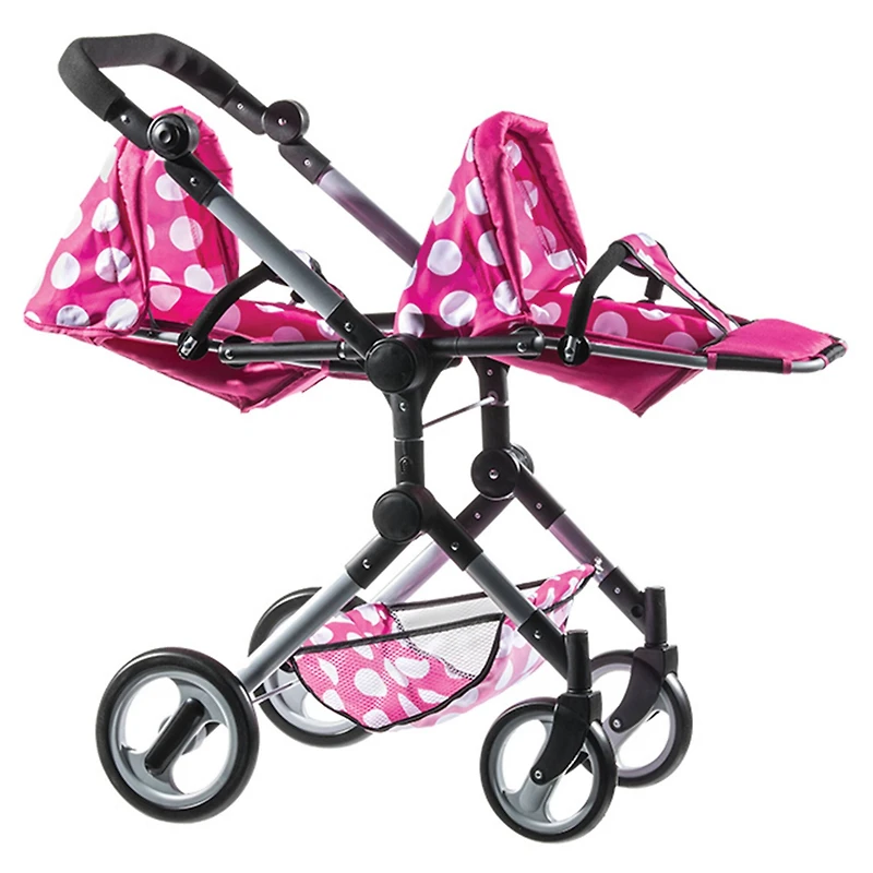 Lissi Dolls Modern Twin Baby Doll Stroller