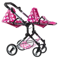 Lissi Dolls Modern Twin Baby Doll Stroller