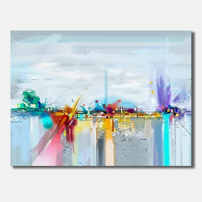 Designart - Abstract Colorful Seascape II