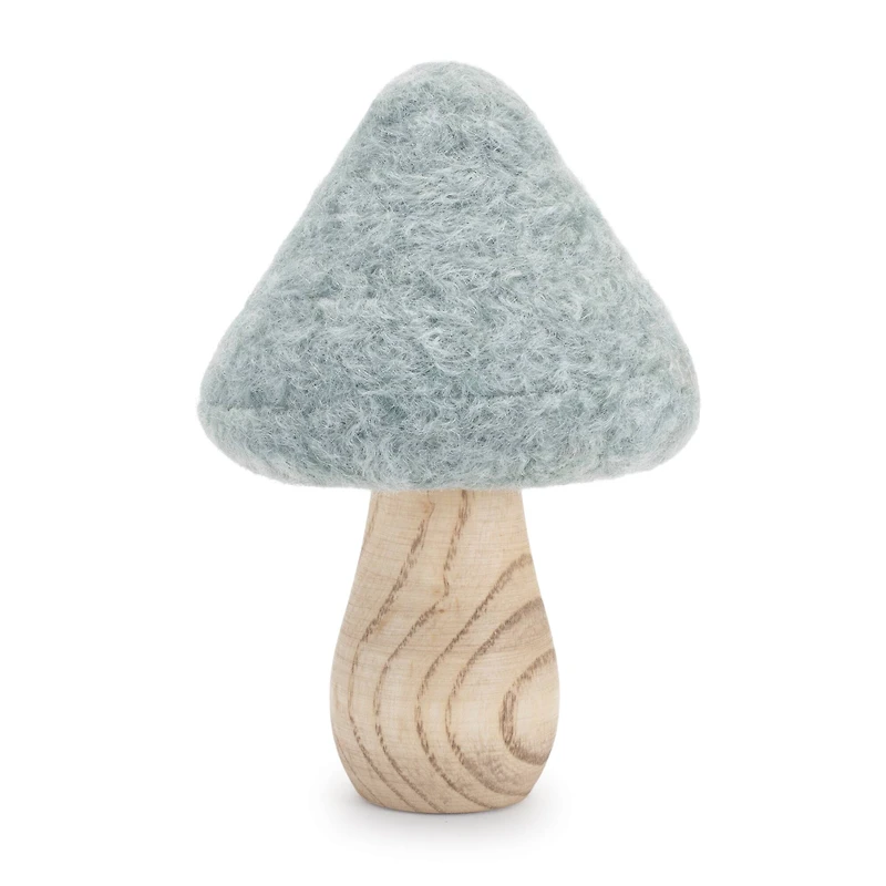 4.25" Felt & Wood Mushroom Décor Set