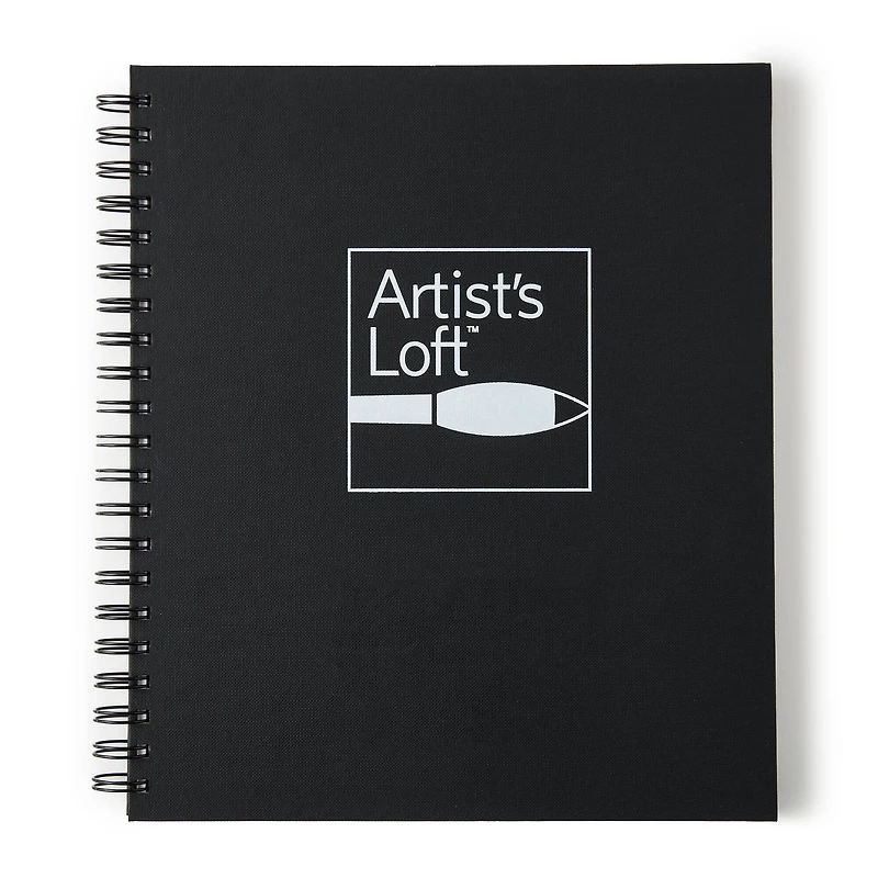 Black Hard Cover Mixed Media Pad by Artist's Loft™, 8.5" x 11"