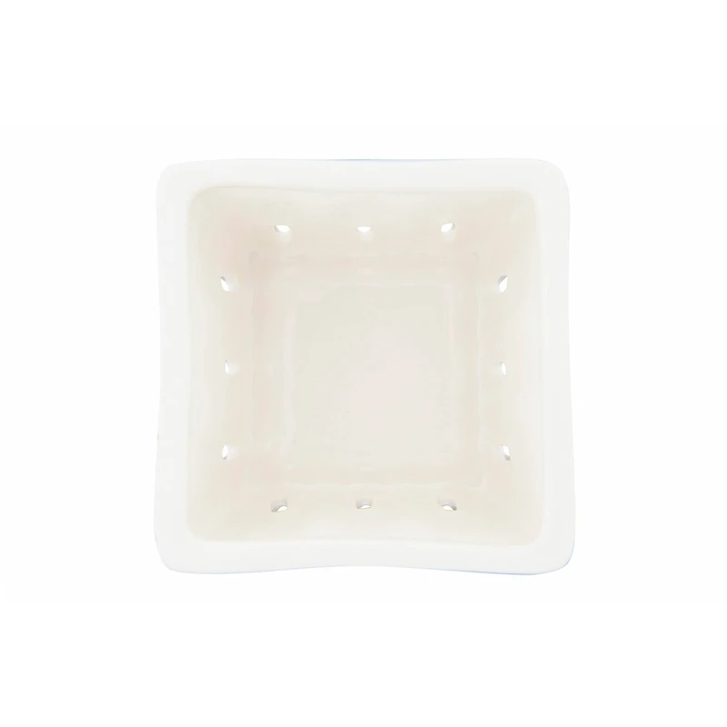 Hello Honey® 3" Stoneware Berry Baskets with Stamped Patterns Set