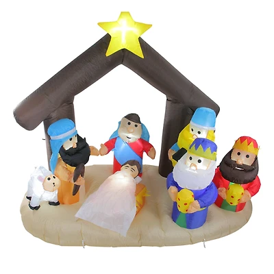 5.5ft. Inflatable Nativity Scene Lighted Christmas Outdoor Decoration