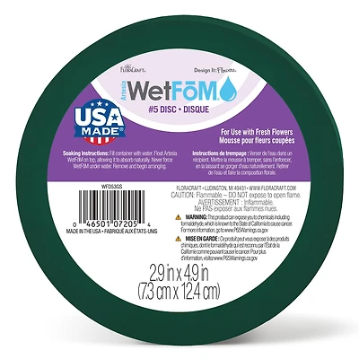 FloraCraft® 3" x 5" Green Artesia WetFōM® Disc
