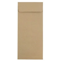 JAM Paper 4.75" x 11" Brown Kraft Policy Business Envelopes, 50ct.