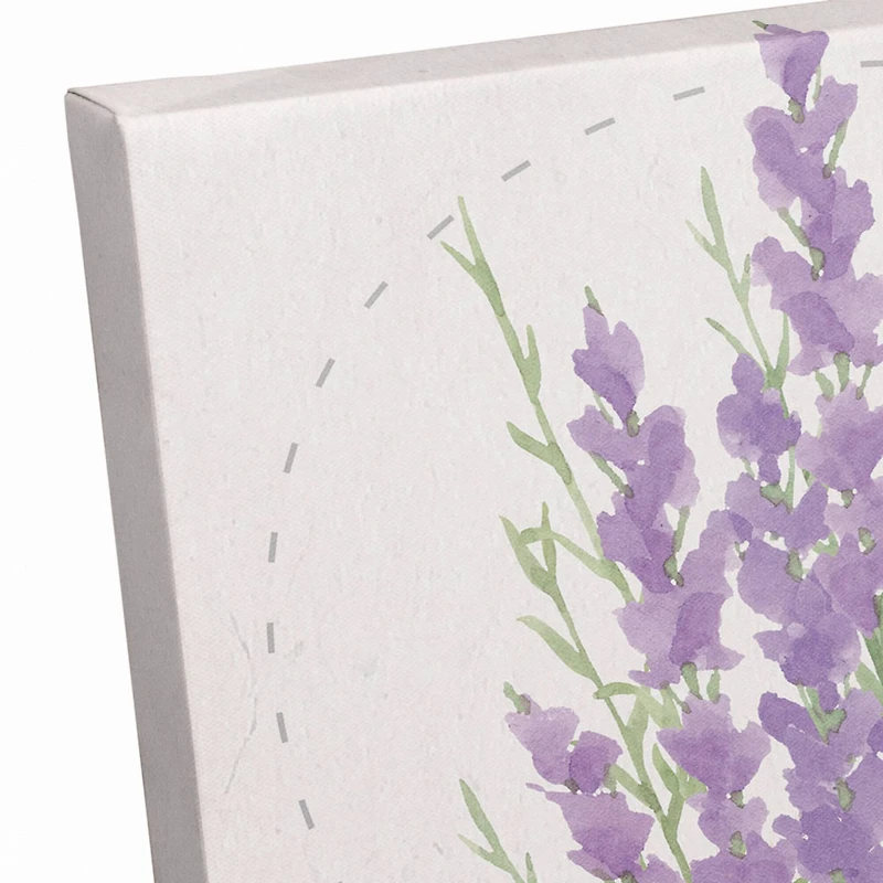 Bee Kind Lavendar 11" x 14" Canvas Wall Art