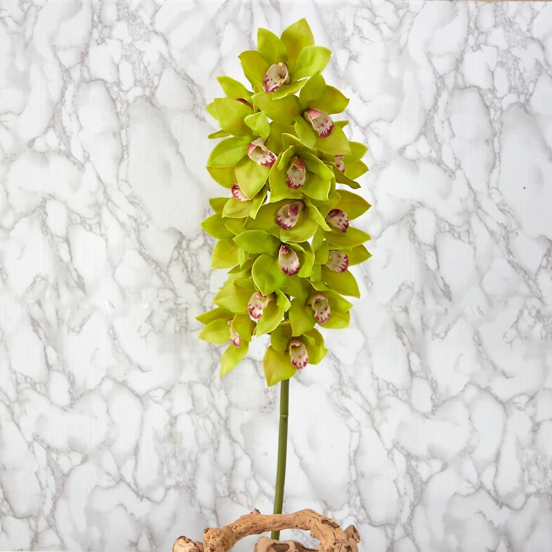40" Cymbidium Orchid Artificial Flower (Set of 2)