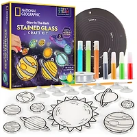 National Geographic™ The Solar System Glow-In-the-Dark Stained Glass Craft Kit