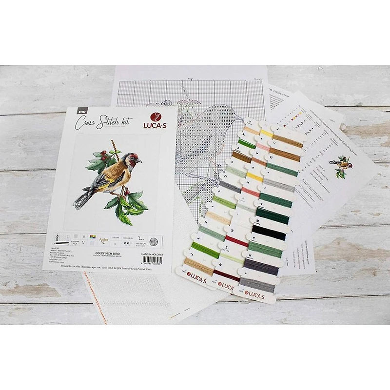 Luca-s Goldfinch Bird Counted Cross Stitch Kit