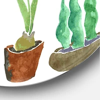 Designart - Eight Potted House Plants