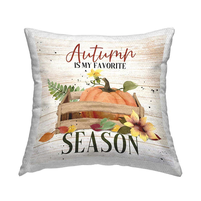 Stupell Industries Autumn Is My Favorite Outdoor Printed Pillow