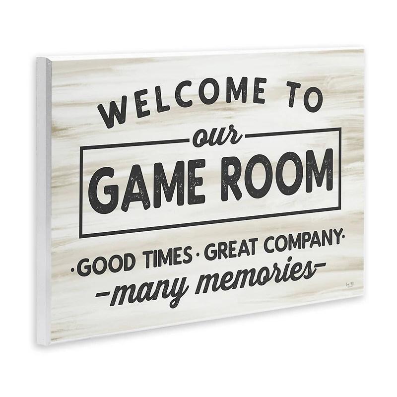 Stupell Industries Welcome To Game Room Wall Plaque Art