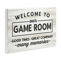 Stupell Industries Welcome To Game Room Wall Plaque Art