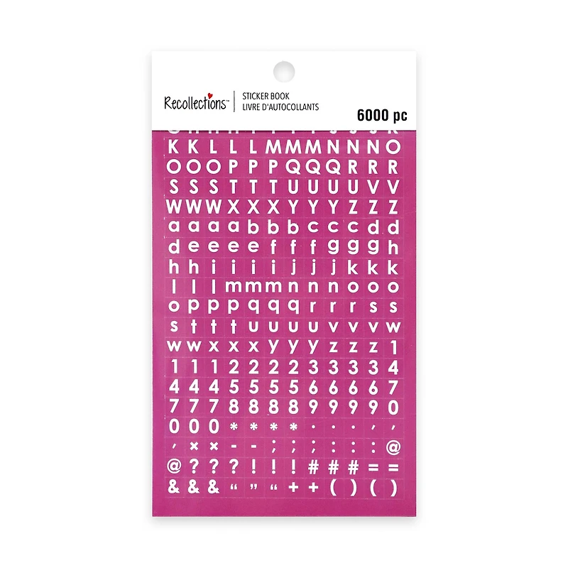 Bright Small Squares Alphabet & Number Stickers by Recollections™