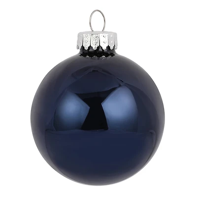 6 Pack 2.5" Shiny Glass Ball Ornaments by Ashland